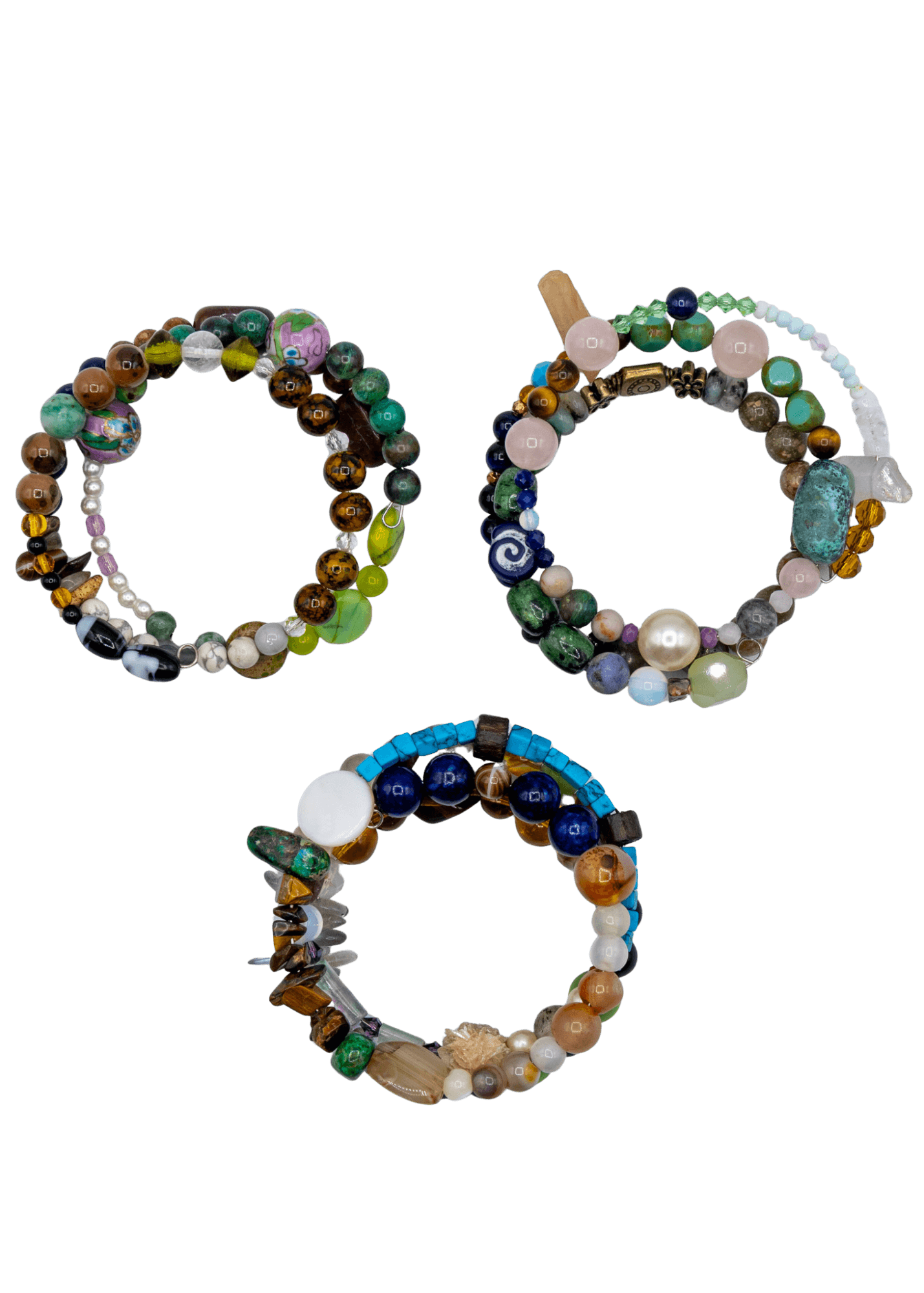 Handmade Beaded Wrap Bracelets