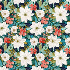 Winter Floral Vintage Dress