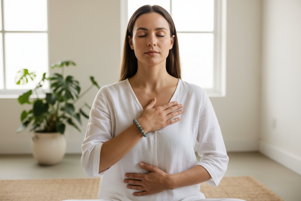 Serpentine Round Bead Bracelet - Kundalini Awakening