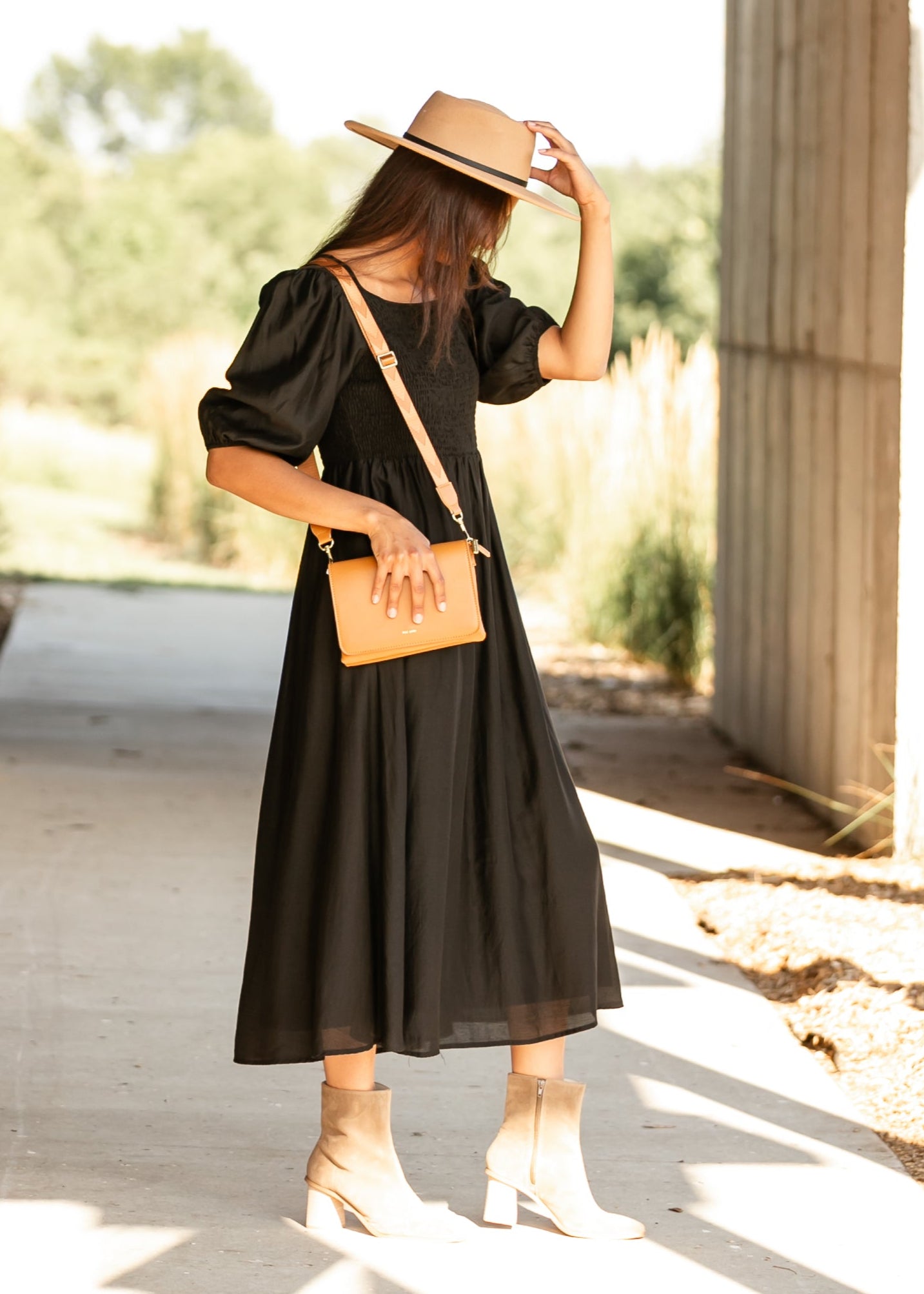 Kayleen Smocked Bodice Maxi Dress