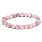 Kunzite Round Bead Bracelet