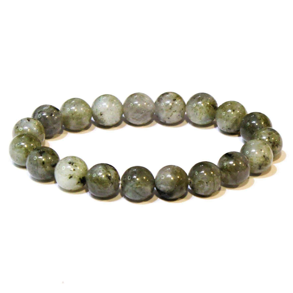 Labradorite Round Bead Bracelet - Stone of Magick