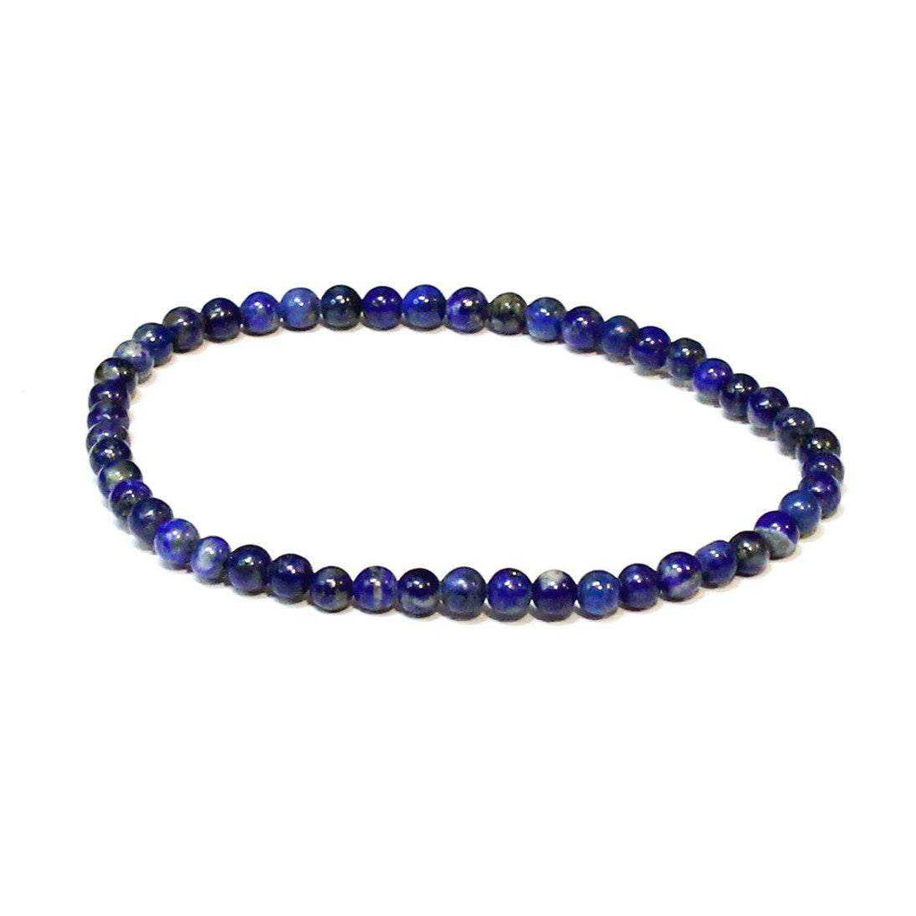 Lapis Lazuli Round Bead Bracelet 4mm - Mystic Truth