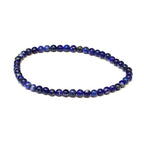 Lapis Lazuli Round Bead Bracelet 4mm - Mystic Truth