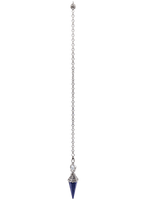 Ornate Lapis Crystal Pendulum