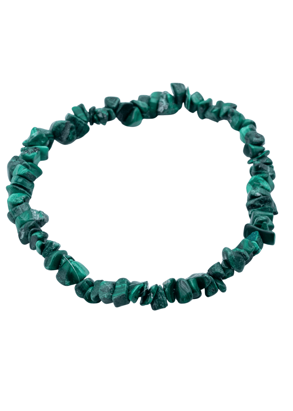 Malachite Chip Stretch Bracelet