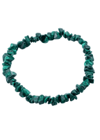 Malachite Chip Stretch Bracelet