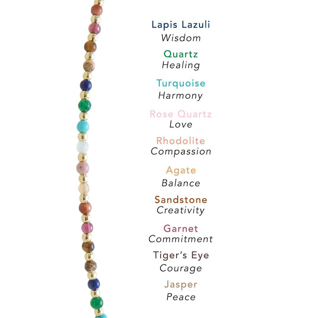 Master Healer 2mm Necklace + Layered Bracelet Set