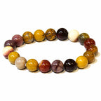 Mookaite Round Bead Bracelet - Stone of Harmony & Adventure
