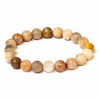 Moonstone Round Bead Bracelet - The Traveler's Stone