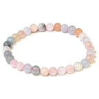 Morganite Round Bead Bracelet