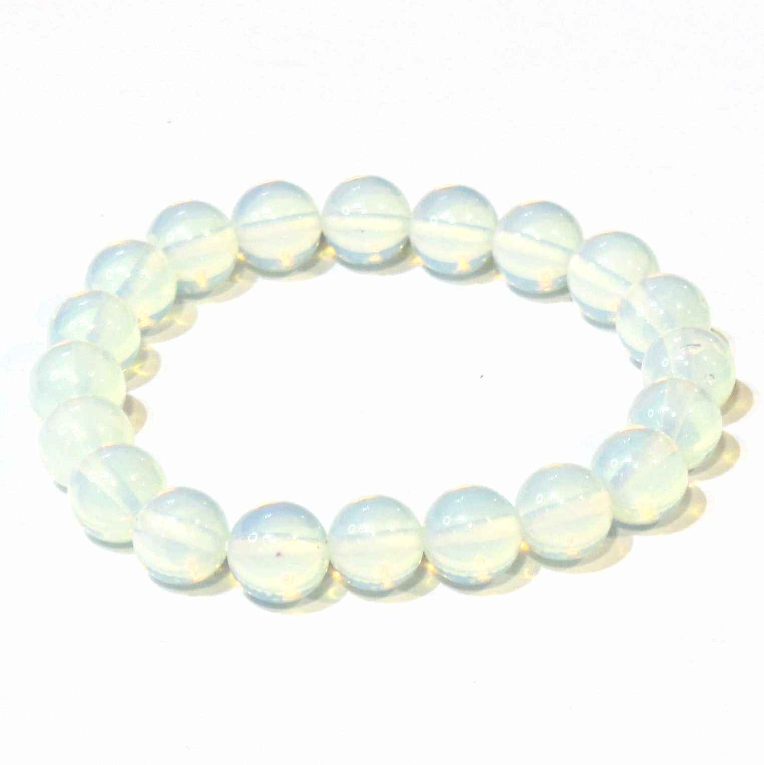Opalite Round Bead Bracelet - Stone of Eternity
