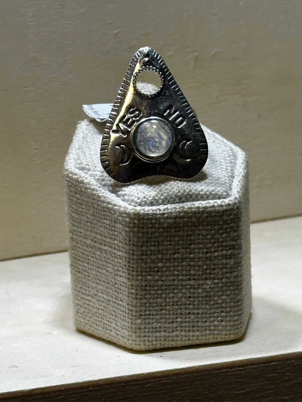 Ouija Rainbow Moonstone Ring (07.2044)
