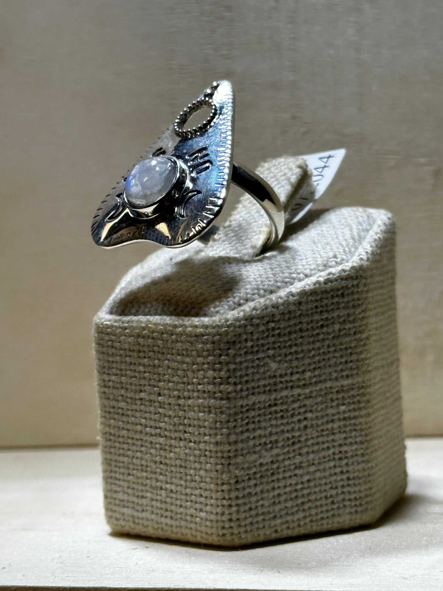 Ouija Rainbow Moonstone Ring (07.2044)