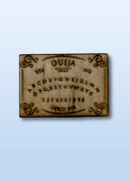 Wood Ouija Board Stud Earrings