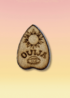 Ouija Planchette Wooden Earrings