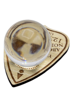 Printed Planchette Wood Crystal Sphere Holder