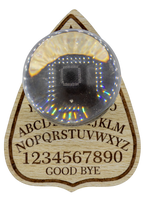 Printed Planchette Wood Crystal Sphere Holder