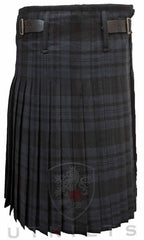 Traditional Kilt – Standard 4–5 Yard Wool, Black Isle