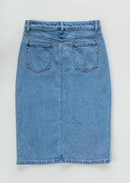 Remi Denim Classic Wash Midi Skirt
