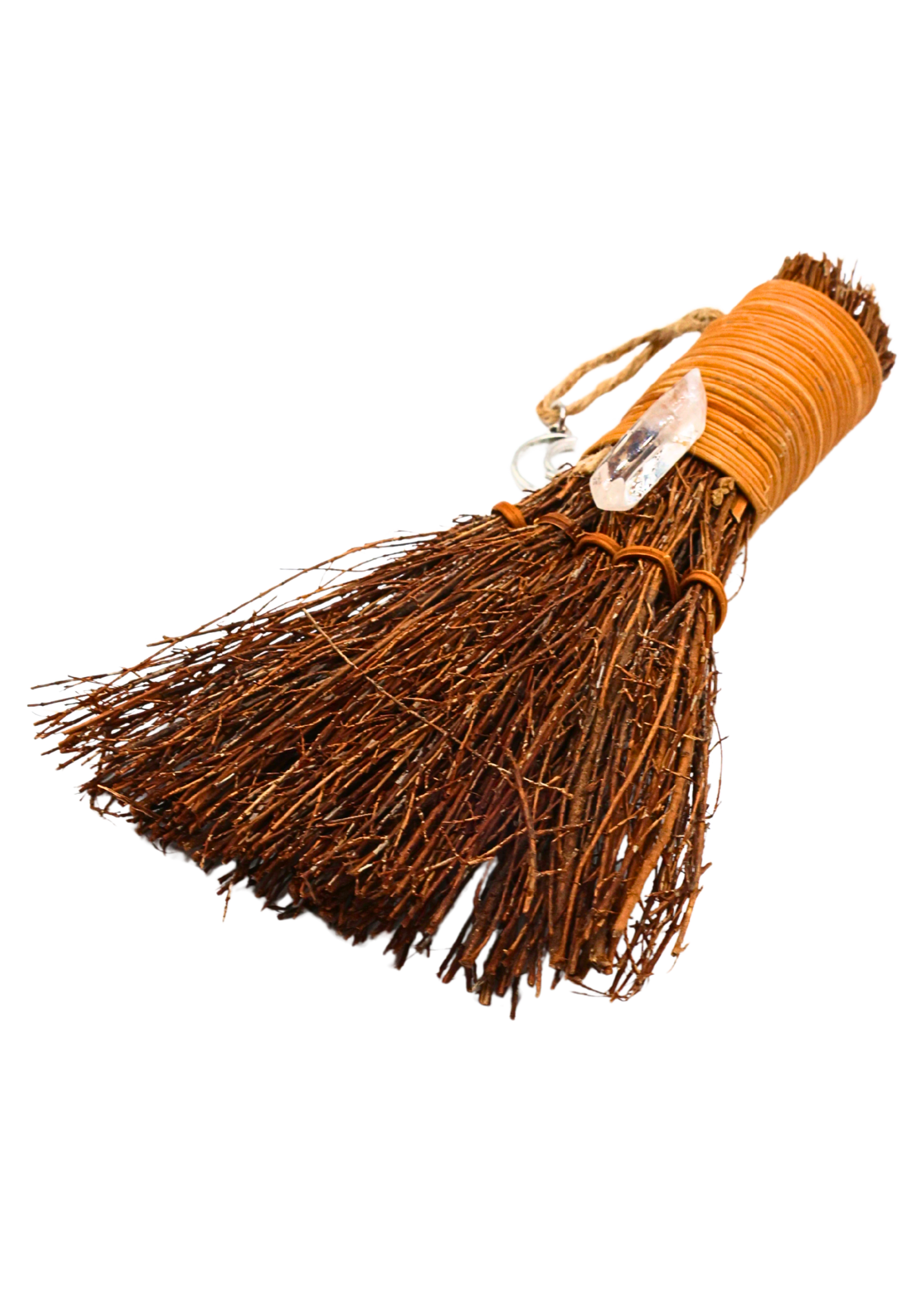 Quartz Crystal Pumpkin Witch's Broom