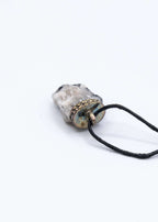 Quartz with Tourmaline Crystal Necklace