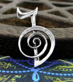 Reiki Cho Ku Rei Symbol Pendant, Handmade - 925 Sterling Silver