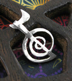 Reiki Cho Ku Rei Symbol Pendant, Handmade - 925 Sterling Silver