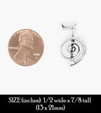 Reiki Cho Ku Rei Symbol Pendant, Handmade - 925 Sterling Silver