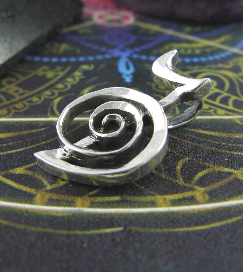 Reiki Cho Ku Rei Symbol Pendant, Handmade - 925 Sterling Silver