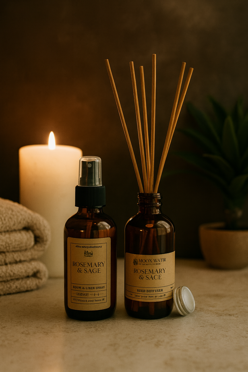 Rosemary + Sage - ROOM & LINEN SPRAY -- by Moon Water Apothecary!