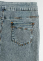 Sandra Classic Wash Midi Denim Skirt