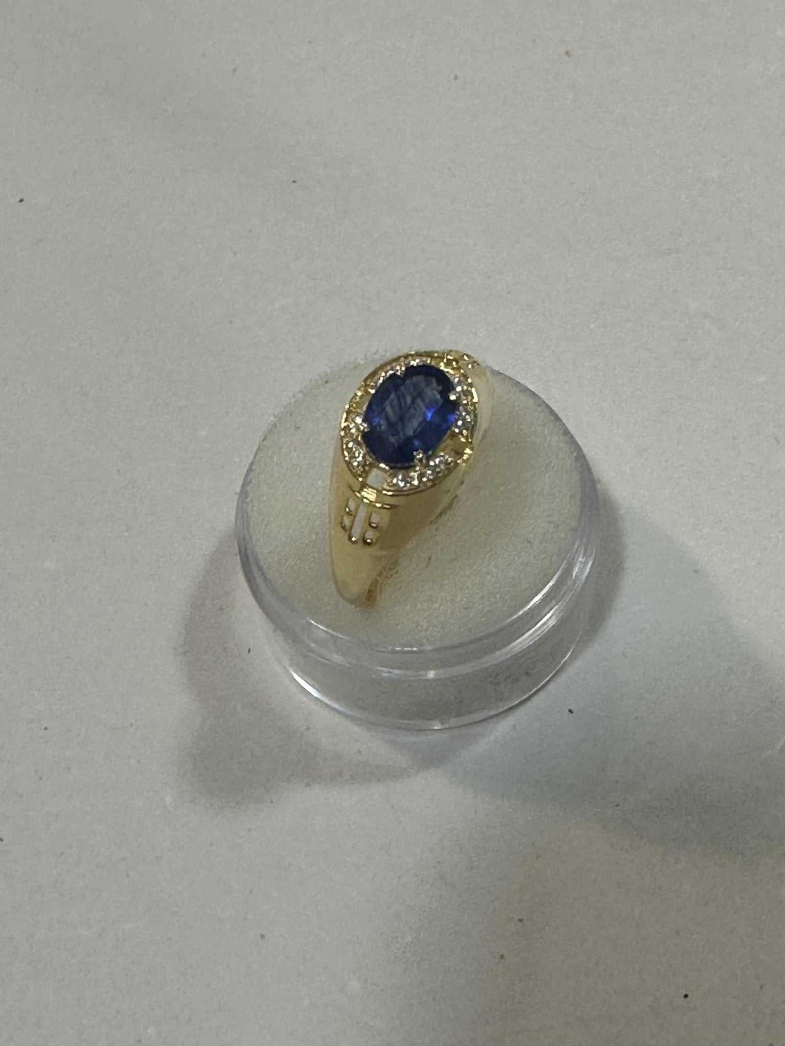 Sapphire Ring - Size 9 "Golden Blues"