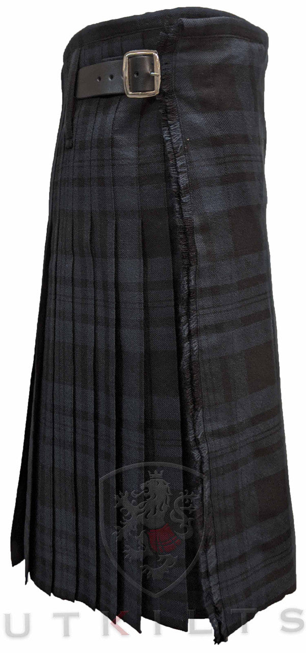 Traditional Kilt – Standard 4–5 Yard Wool, Black Isle