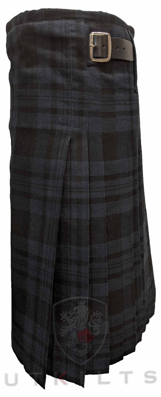 Traditional Kilt – Standard 4–5 Yard Wool, Black Isle