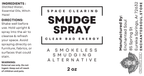 Smokeless Smudge Spray