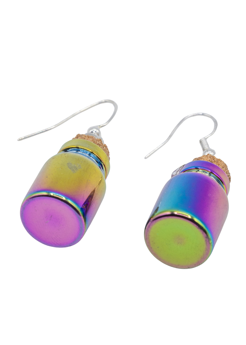 Iridescent Spell Bottle Earrings