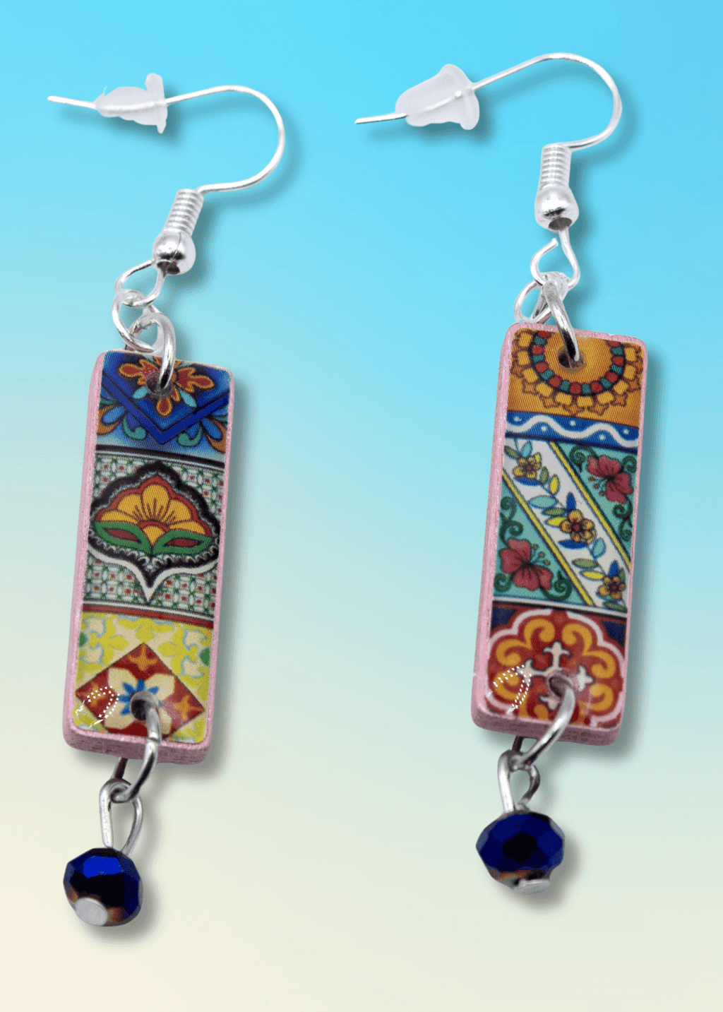 Talavera Tile Inspired Earrings