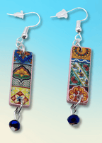 Talavera Tile Inspired Earrings