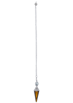 Ornate Tiger's Eye Crystal Pendulum