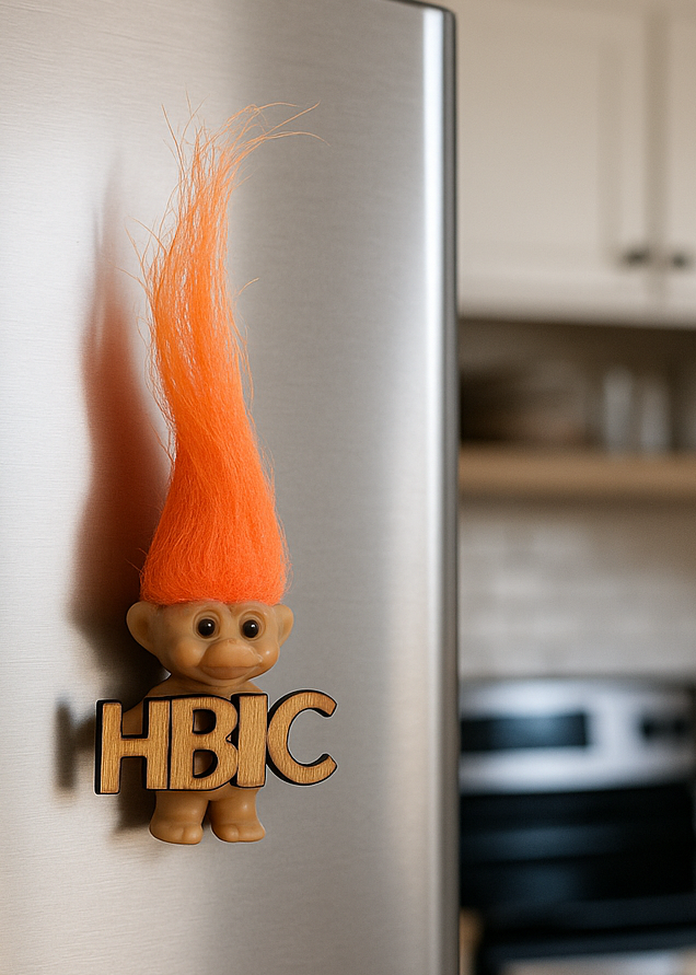Troll Doll HBIC Refrigerator Magnet