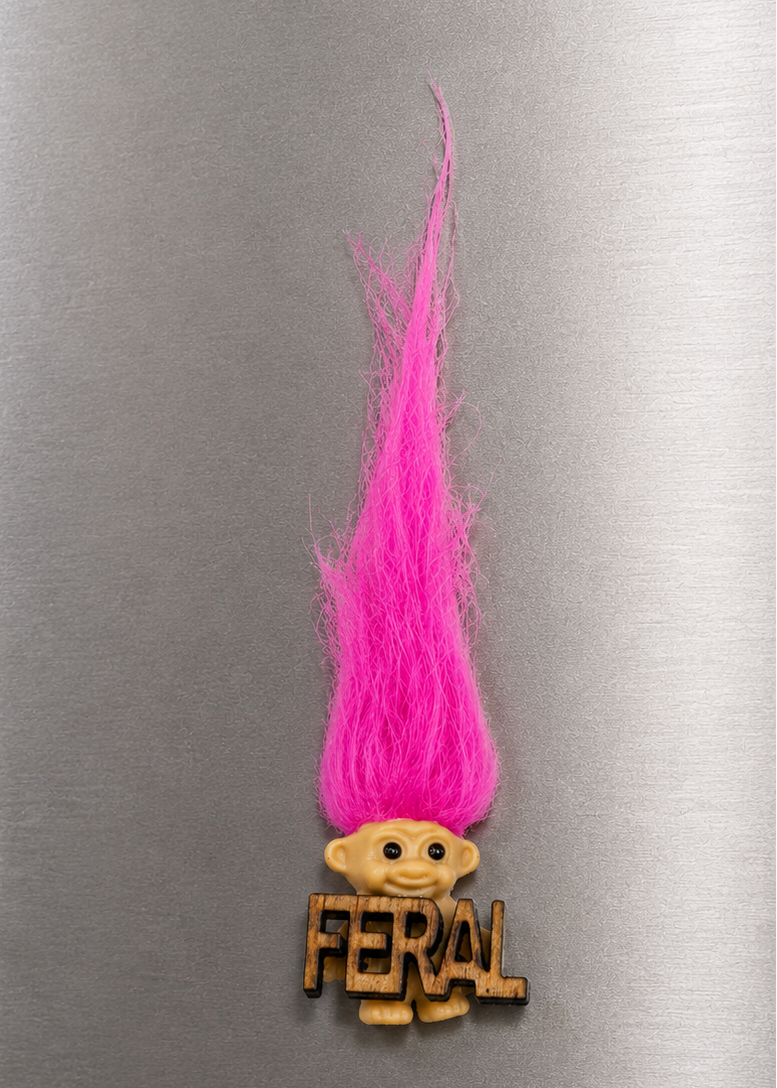 Troll Doll Feral Refrigerator Magnet