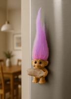 Crystal Troll Doll Refrigerator Magnet