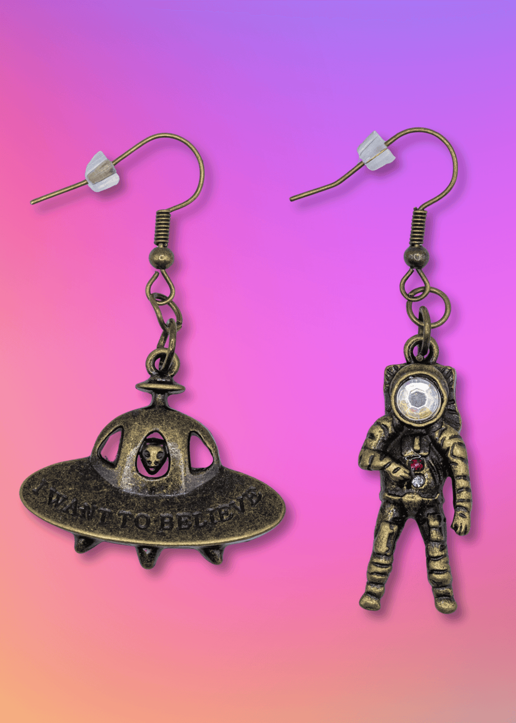 UFO & Astronaut Earrings