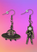 UFO & Astronaut Earrings