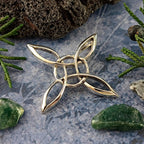 Sculptural Witch's Knot Pendant, Handmade