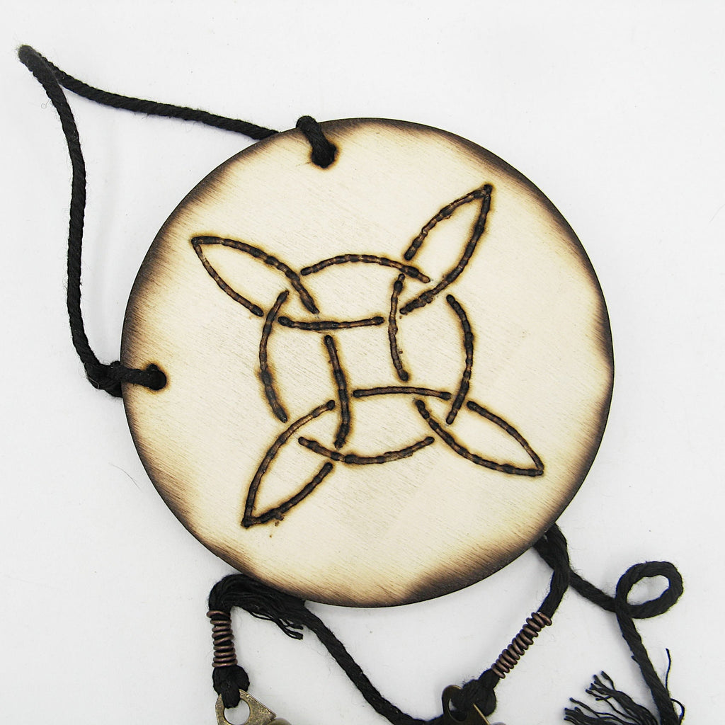 Witch's Bell: Witch's Knot and 3 Bells - Handcrafted