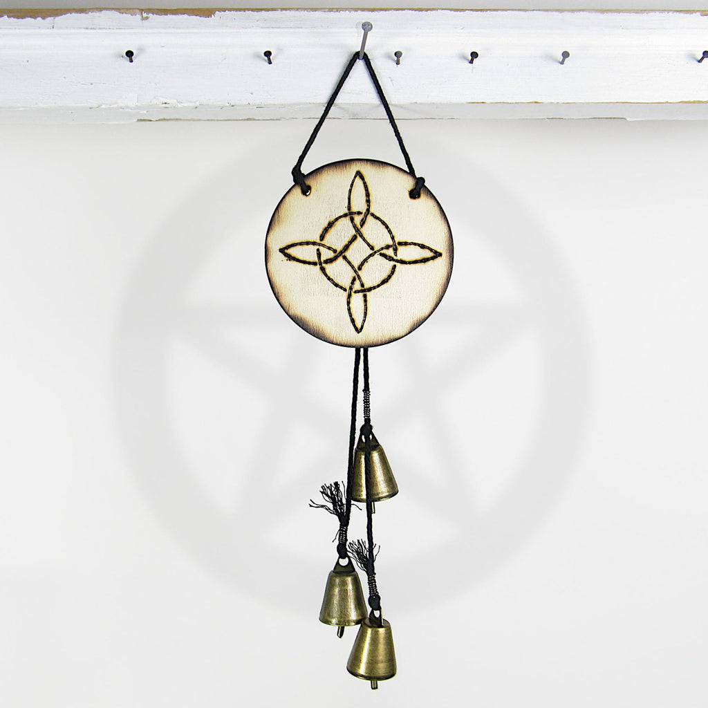 Witch's Bell: Witch's Knot and 3 Bells - Handcrafted