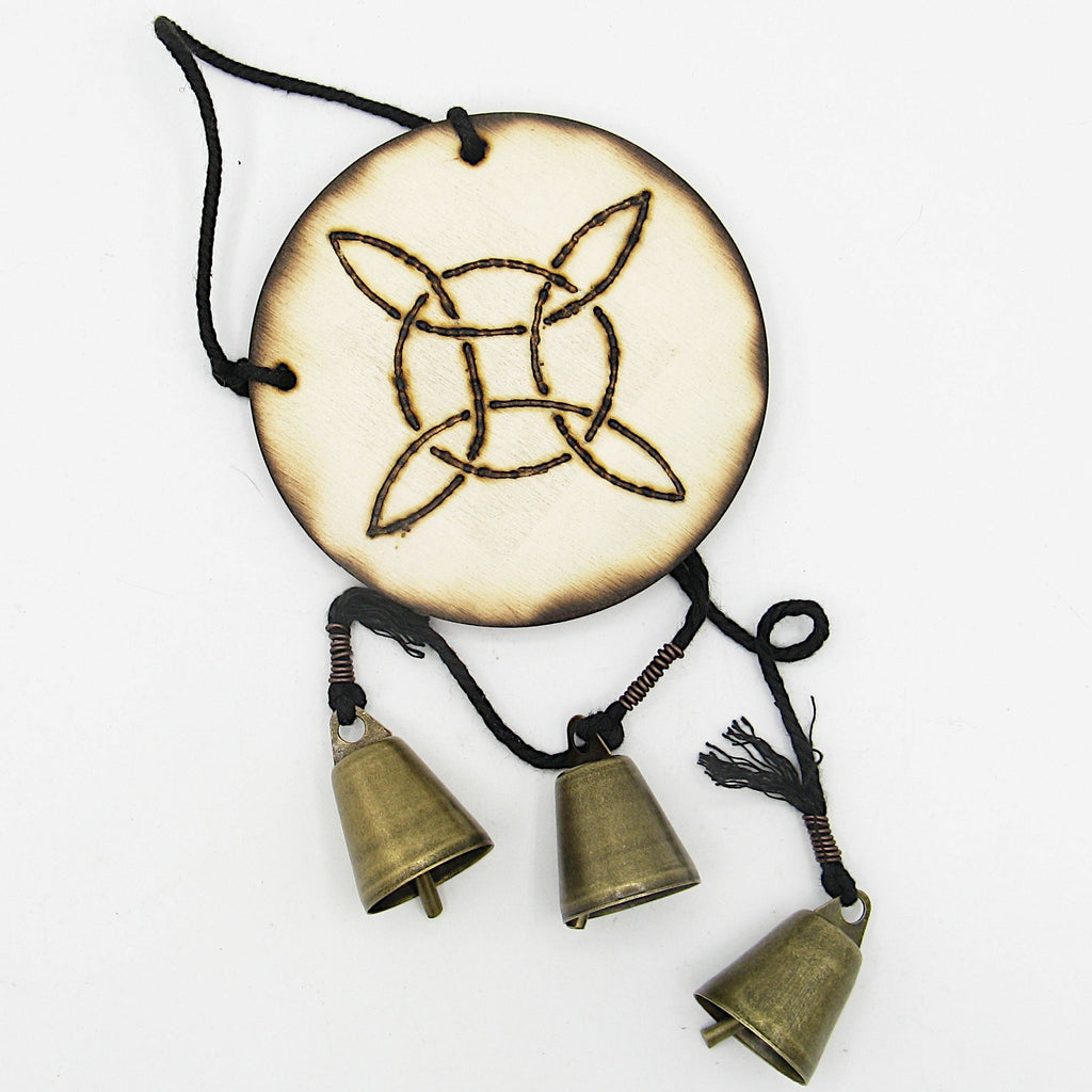 Witch's Bell: Witch's Knot and 3 Bells - Handcrafted