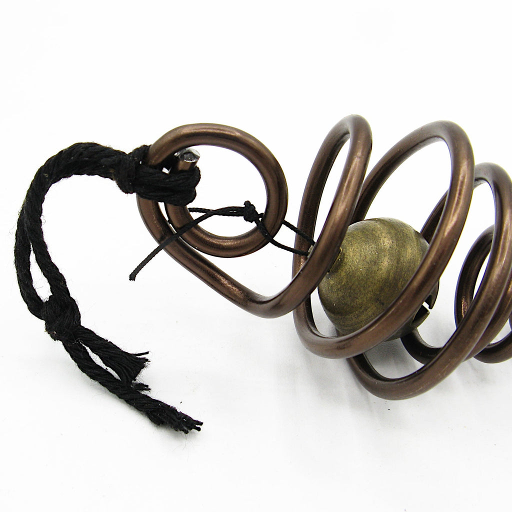 Witch's Bell: Spirals and Raw Quartz - Handcrafted